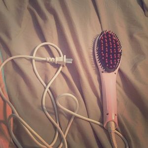 Brush that straight into your hair